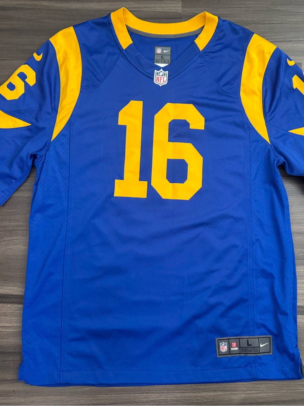 Nike Los Angeles St Louis Rams Jared Goff #16 NFL Game Home Jersey Men’s Large
